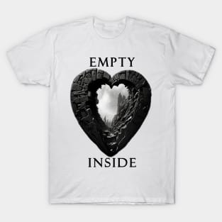 Empty Inside - Hollow Heart Steampunk Style T-Shirt